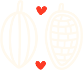 Cocoa beans decoration